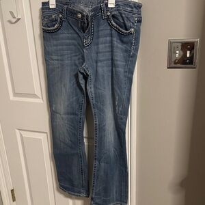 Miss Me Women's Boot Cut Jeans - Blue